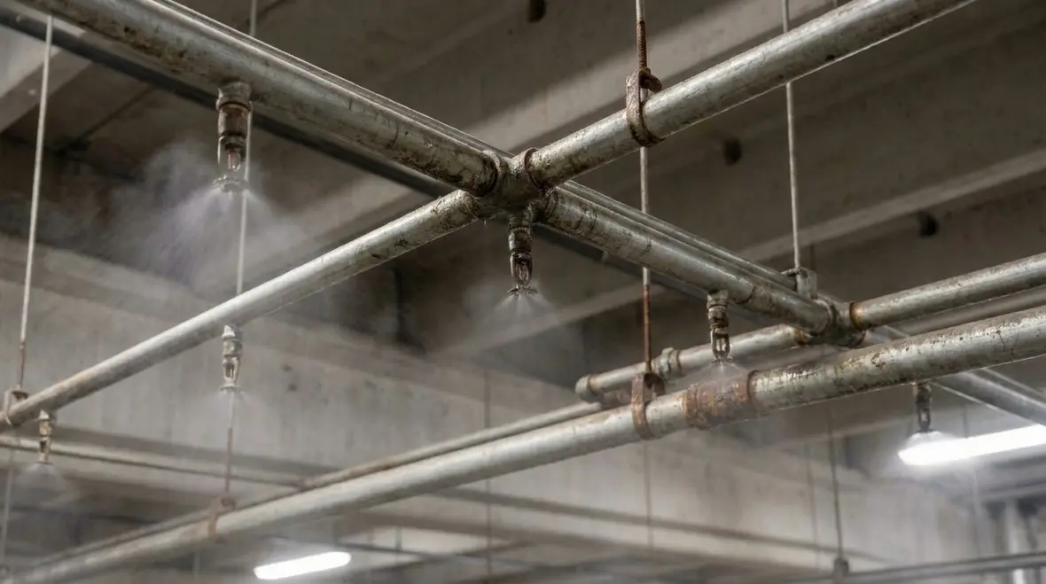Water pressure and flow coordination in fixed spray fire protection systems
