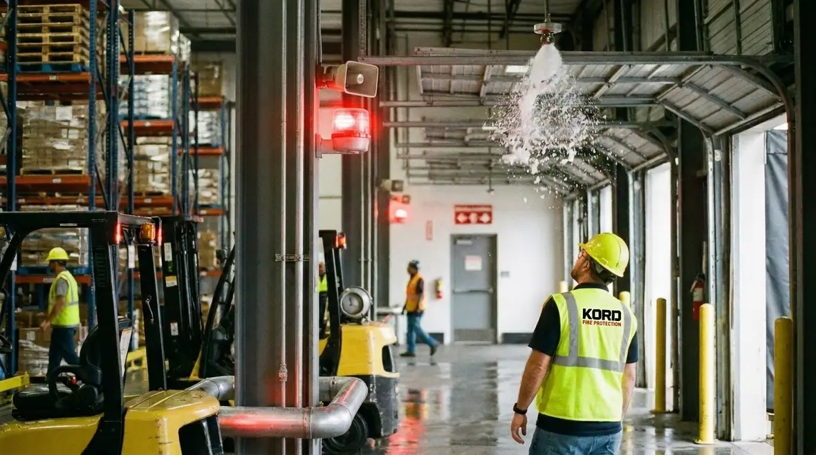 Fire suppression waterflow alarm devices and panel connection