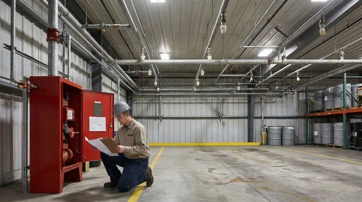Foam system fire protection for flammable liquid risk areas
