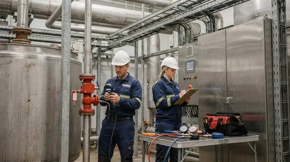 Installation and testing of a foam water deluge fire suppression system