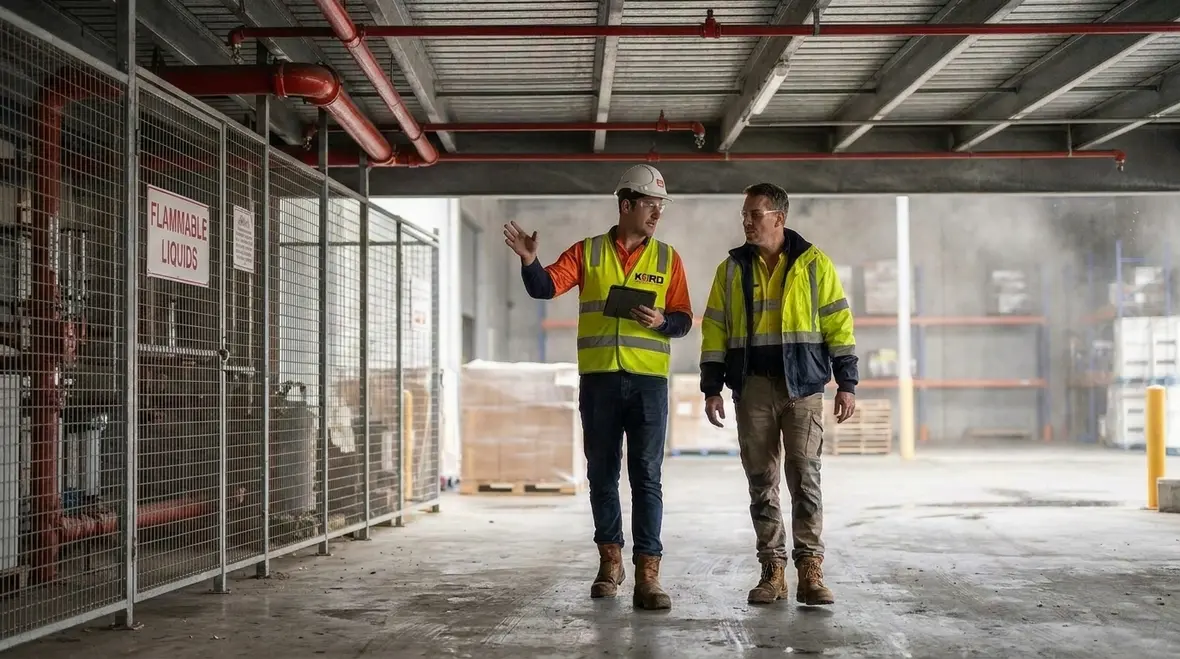 Australian commercial site using foam water sprinkler and spray system design criteria