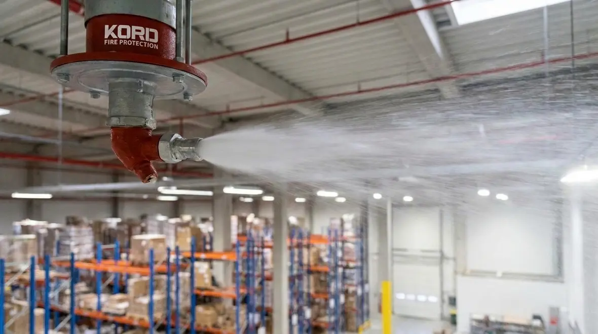 NFPA 16 discharge devices for foam water sprinkler and spray systems