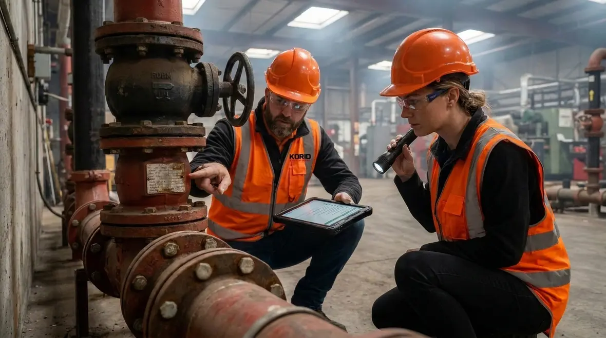 Industrial foam fire suppression connection and access point