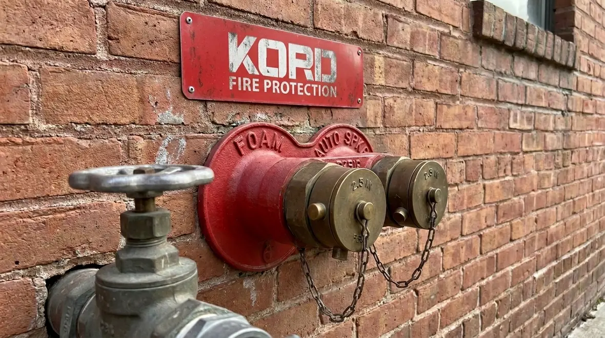 NFPA 16 fire department connections for foam water sprinkler systems