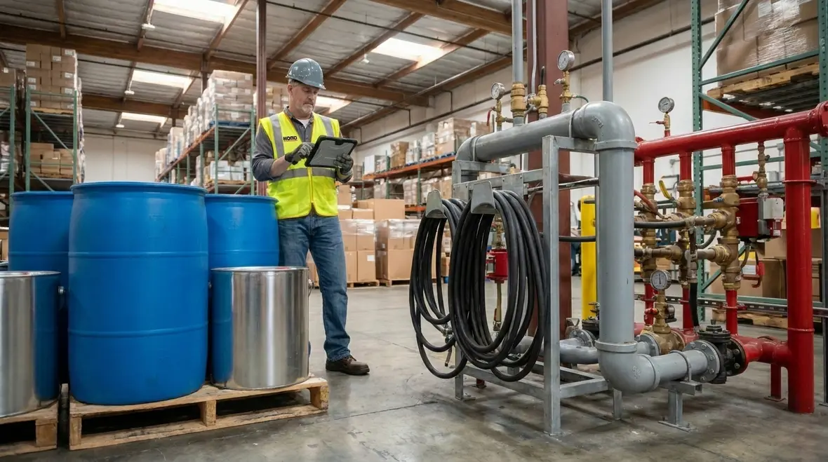 Industrial fire suppression foam types for hydrocarbon and polar solvent hazards