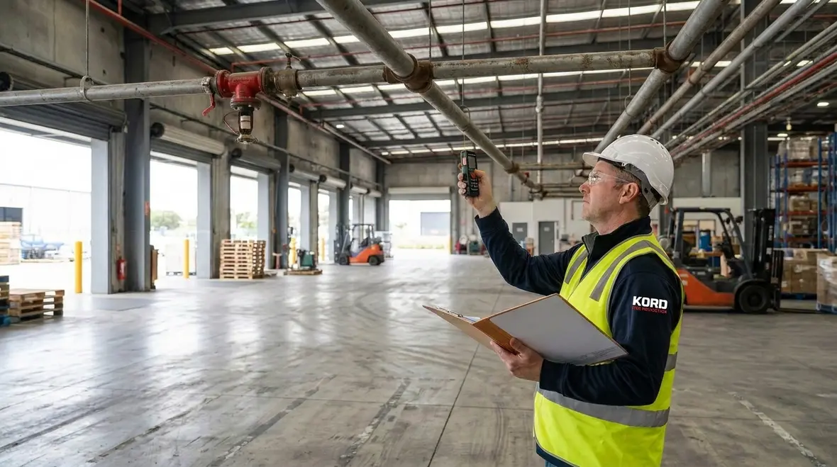 Foam water sprinkler protection layout in industrial facility
