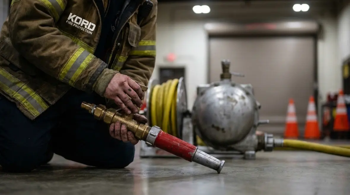 Foam fire suppression ITM frequency inspection checklist and system components