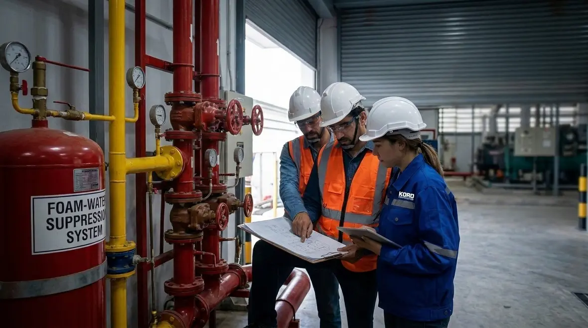 Foam water code references supporting industrial fire suppression reviews