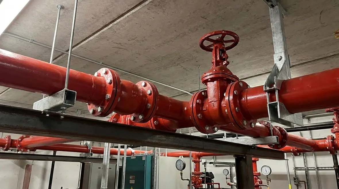 NFPA 16 foam water system piping requirements with fire suppression pipe fittings
