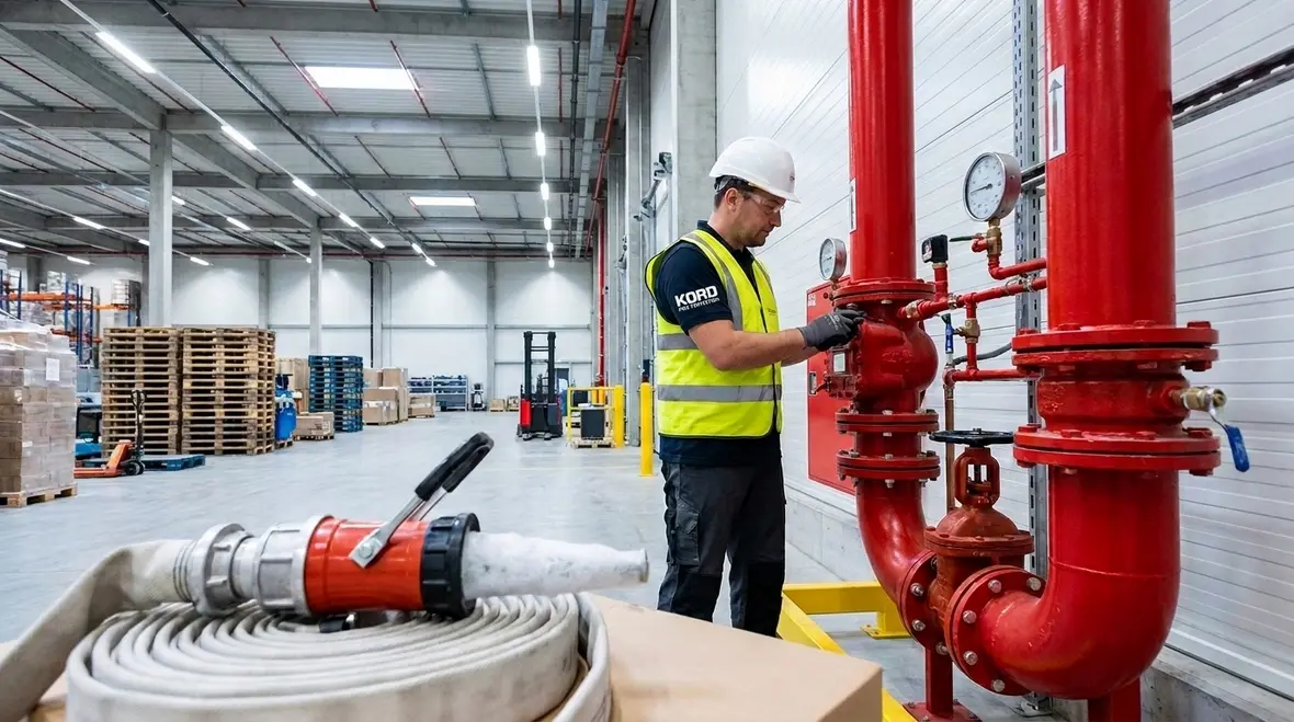 NFPA 16 preprimed foam water sprinkler system protecting a high hazard facility