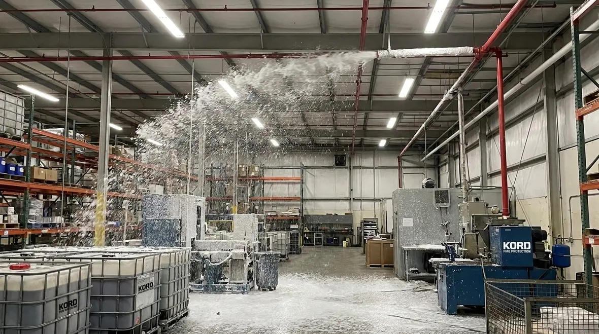 NFPA 16 purpose foam water sprinkler systems protecting flammable liquid fire risks