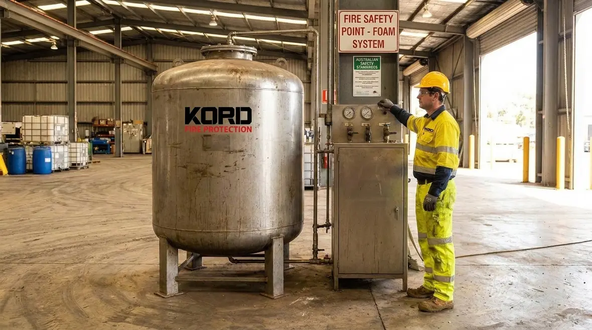 Foam reserve concentrate storage for foam water system backup supply
