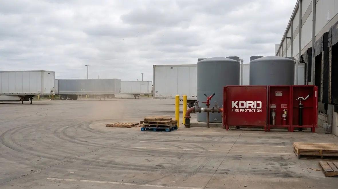 Fire suppression water requirements for industrial and commercial foam systems
