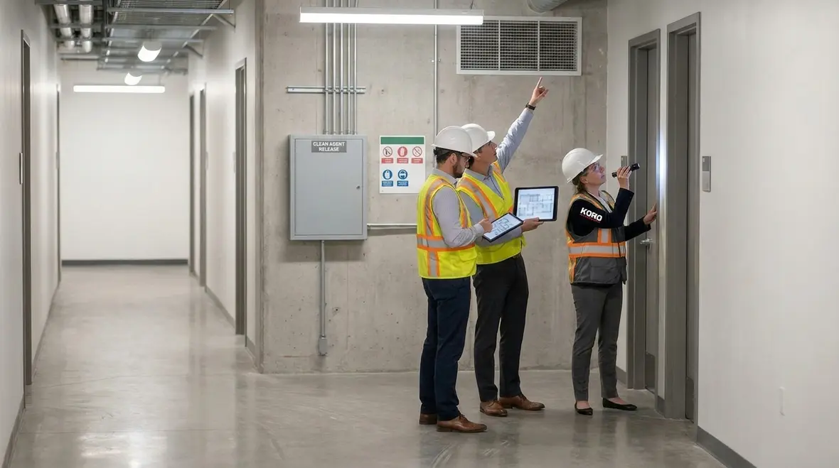 CFD clean agent fire suppression analysis for complex facility enclosure