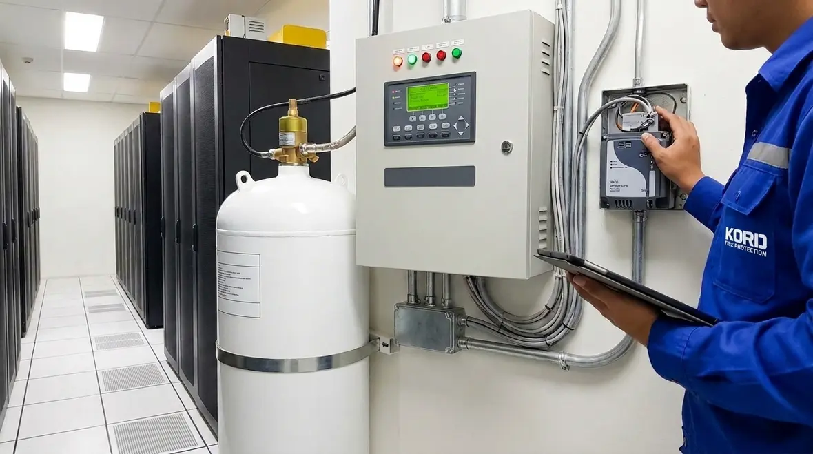 NFPA 2001 clean agent control systems integration hero image