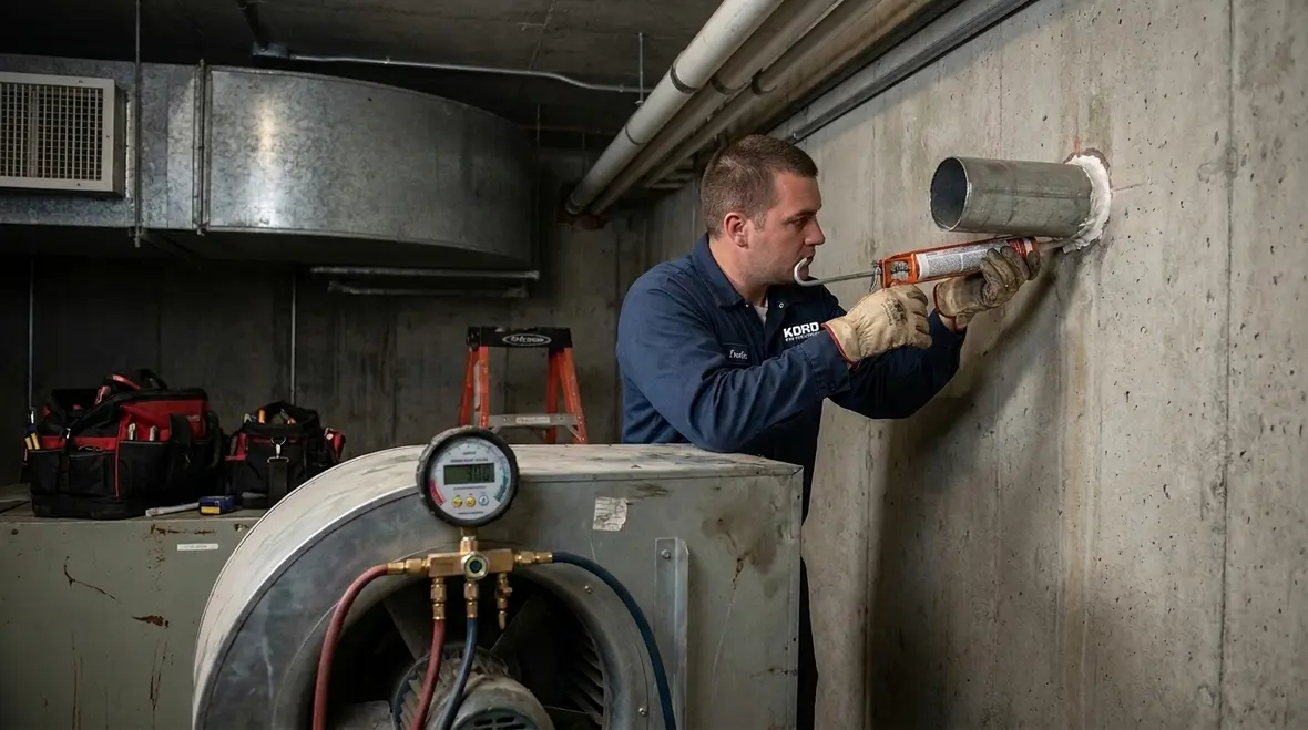 Clean agent enclosure design considerations for penetrations doors and airflow