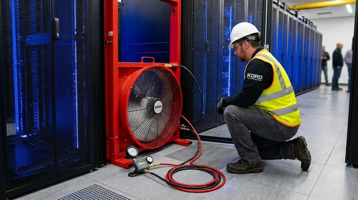 NFPA 2001 enclosure integrity testing for clean agent fire systems