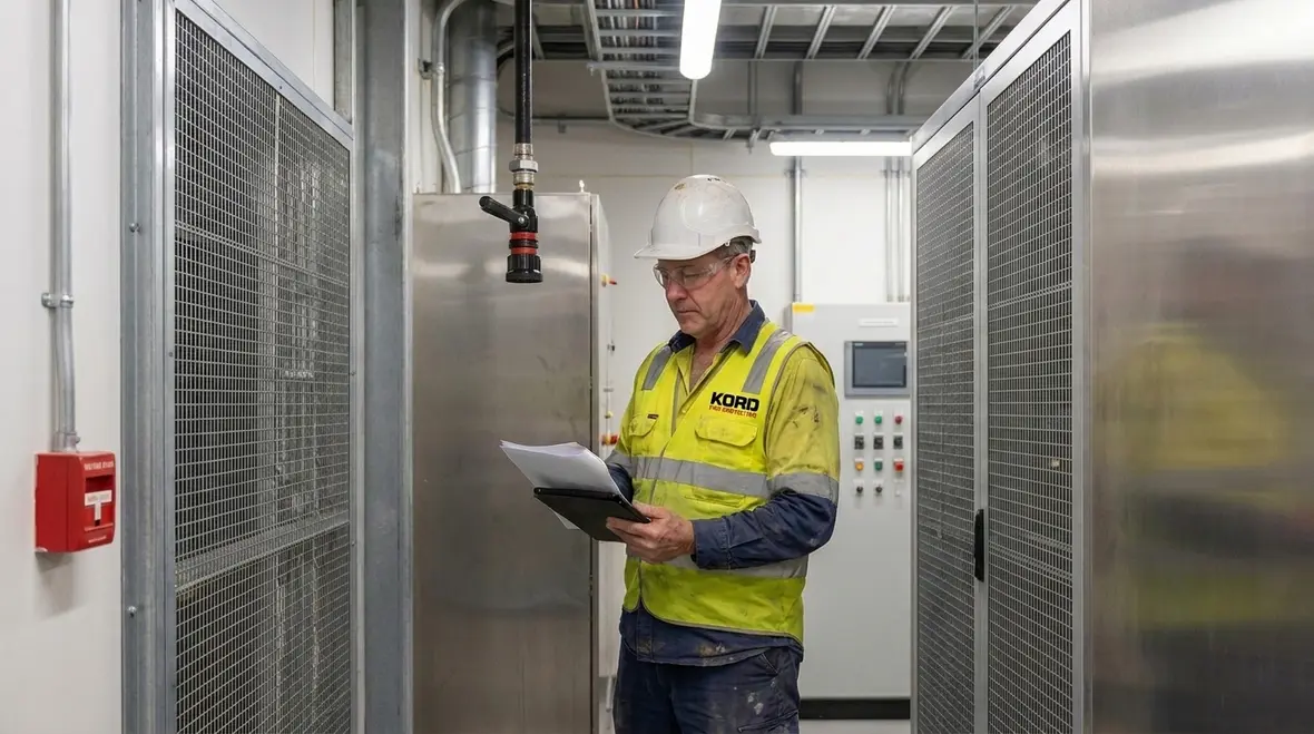 Local application clean agent system protecting a fixed equipment hazard