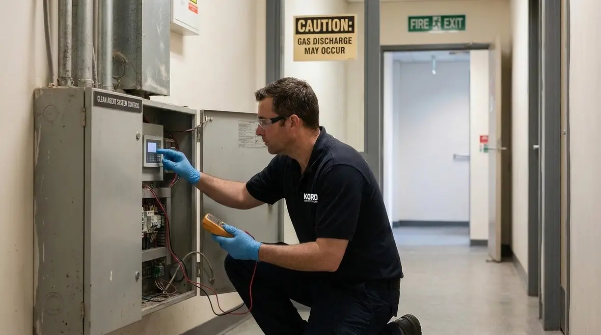 Clean agent system design matched to room hazards and occupants
