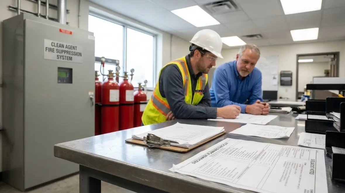 Dual column guide to NFPA 2001 clean agent core terms