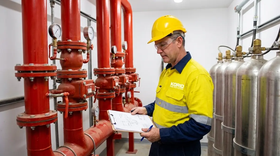 Clean agent piping layout for NFPA 2001 Section 6.6