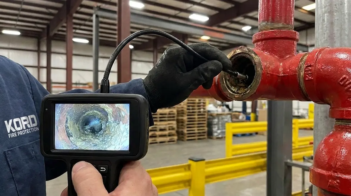 NFPA 25 Annex D obstruction investigation for sprinkler systems