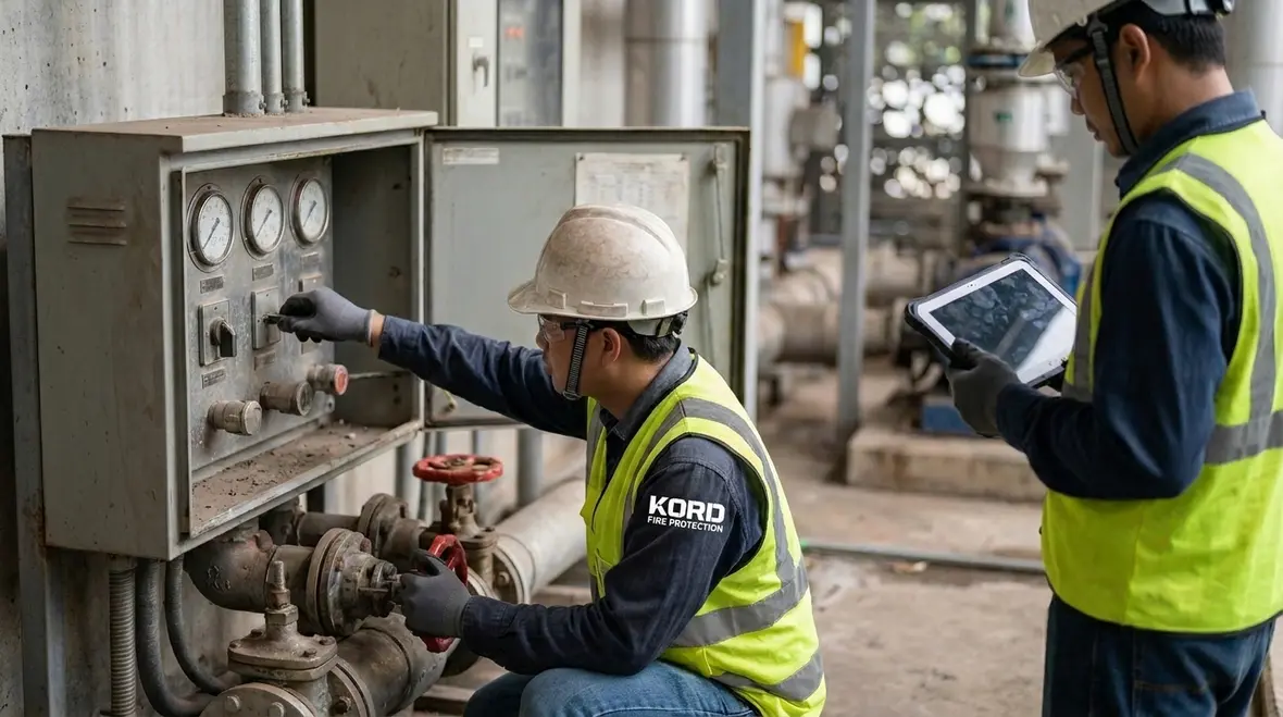 Emergency impairment response for restoring a fire protection system