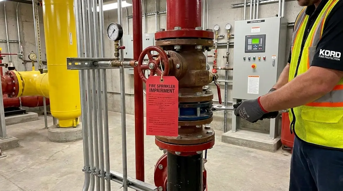 NFPA 25 emergency impairment restoring system to service guide hero image
