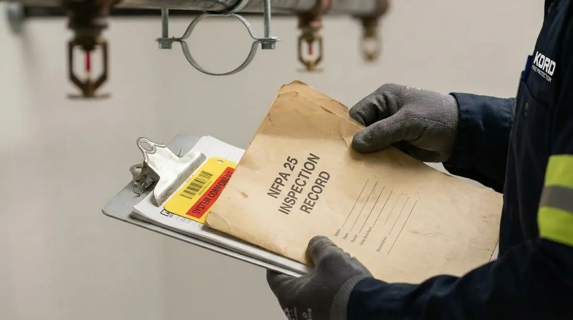 Safe testing procedures for active water based fire protection systems