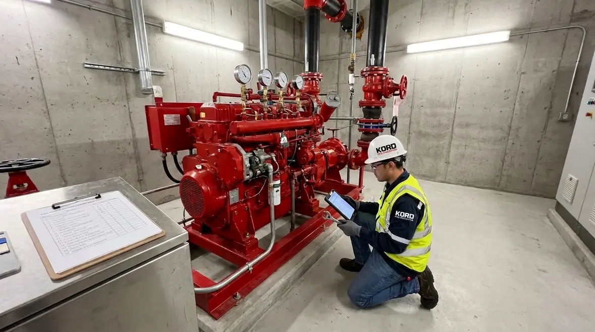 NFPA 25 fire pump inspection testing maintenance featured image
