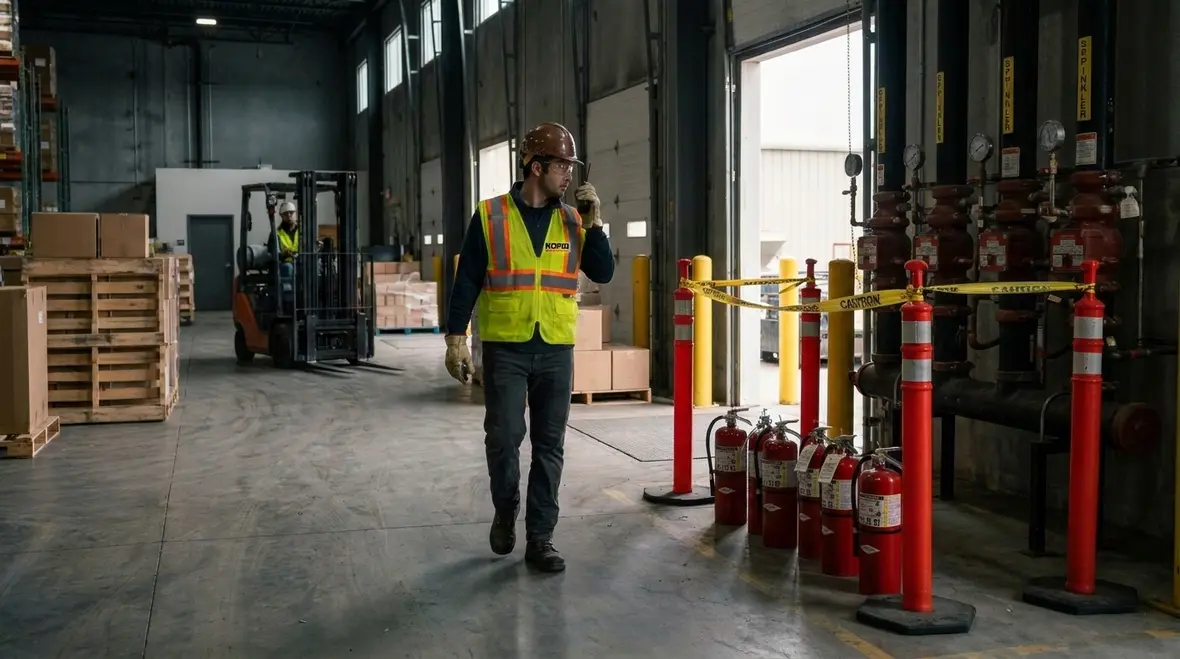 Fire system shutdown documentation and communication during impairment