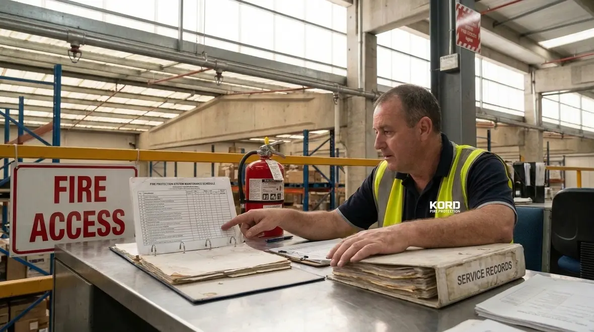 Facility team planning NFPA 25 inspection testing maintenance scope