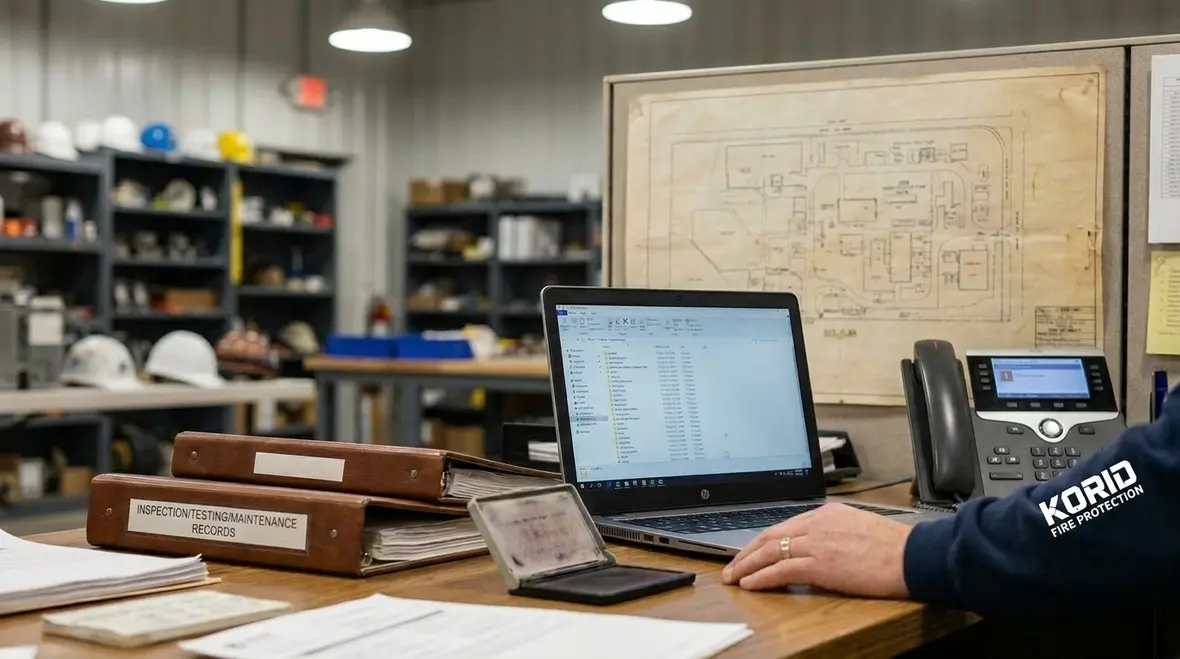 NFPA 25 owner responsibility inspection records documentation review