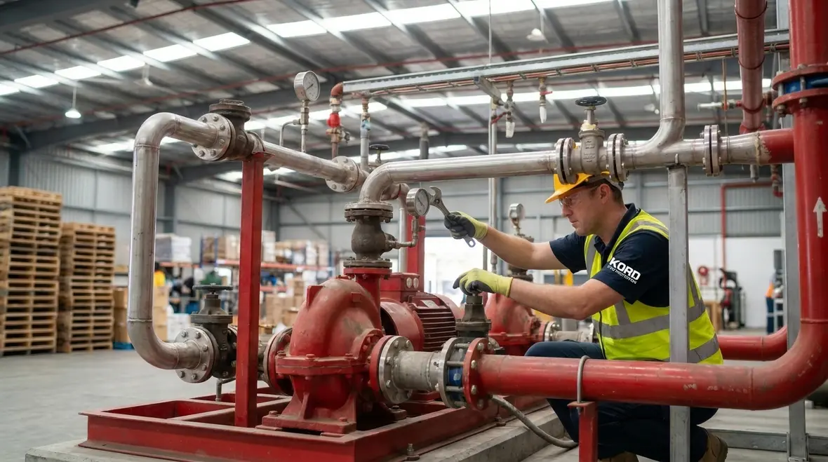 Australian commercial facility managing NFPA 25 compliance tasks