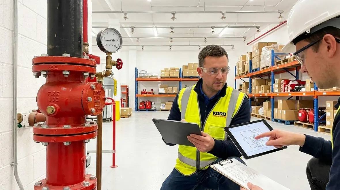 NFPA 25 section 5.3 sprinkler system testing plan