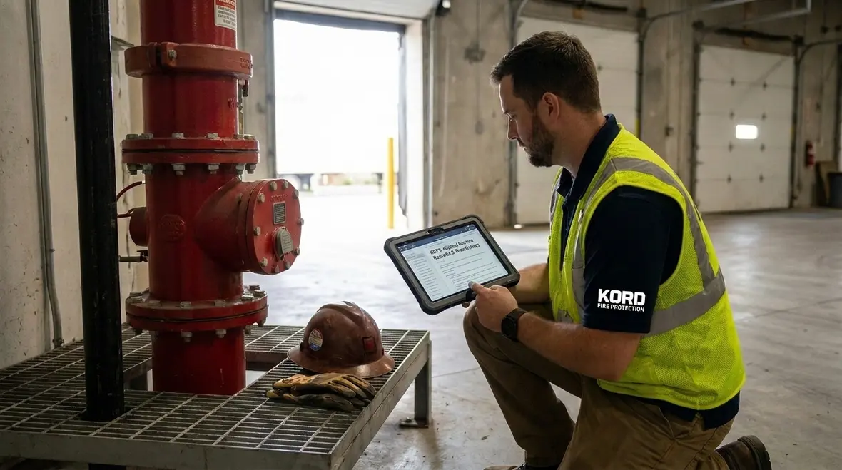 Compliance and maintenance planning for foam-water fire systems