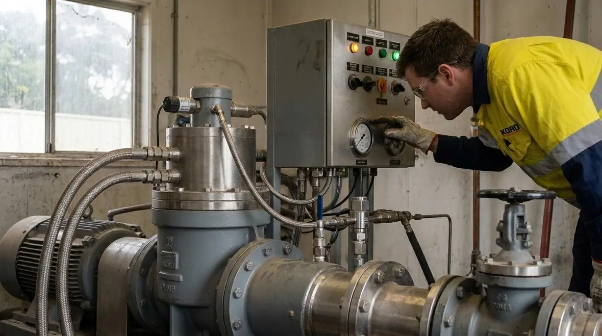Ultra high pressure fire pump system performance testing setup