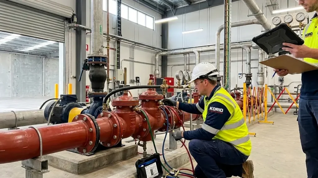 backflow prevention assembly testing NFPA 25