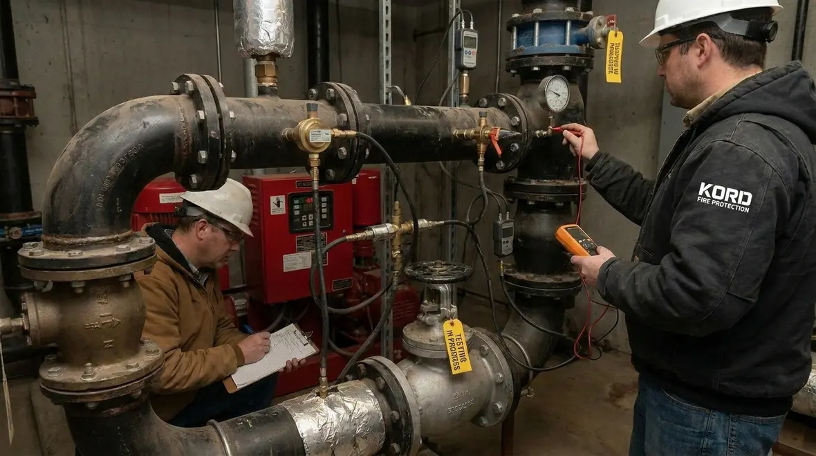 Performance verification for centrifugal fire pump selection and fittings