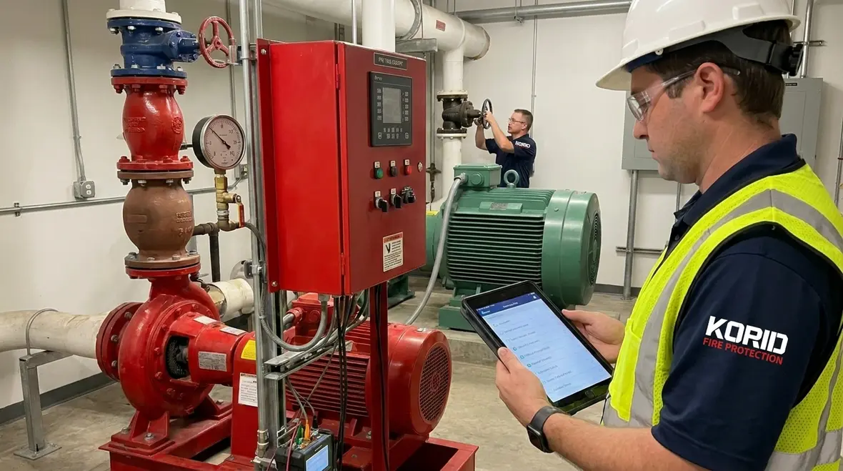 Electric fire pump commissioning checklist hero image