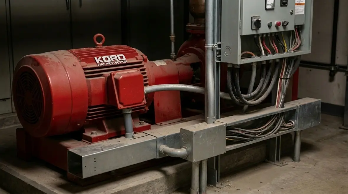 Fire pump electrical commissioning and testing
