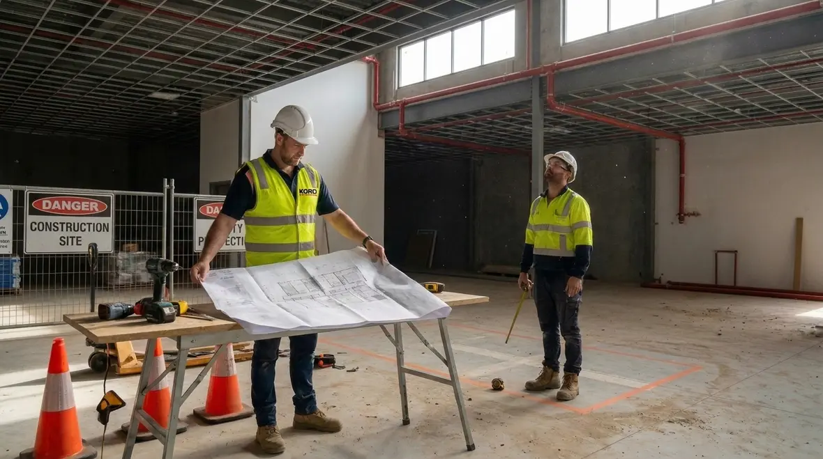 Early fire code plan review for fire safety building plans