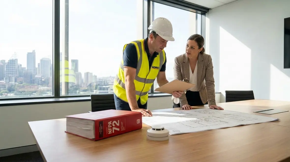 Fire code technical assistance review for industrial and commercial compliance