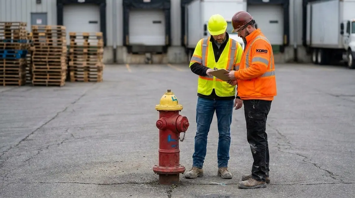 Hydrant color coding and flow classification chart example