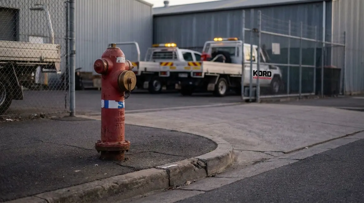 Fire hydrant marking requirements with visible bonnet and cap color coding