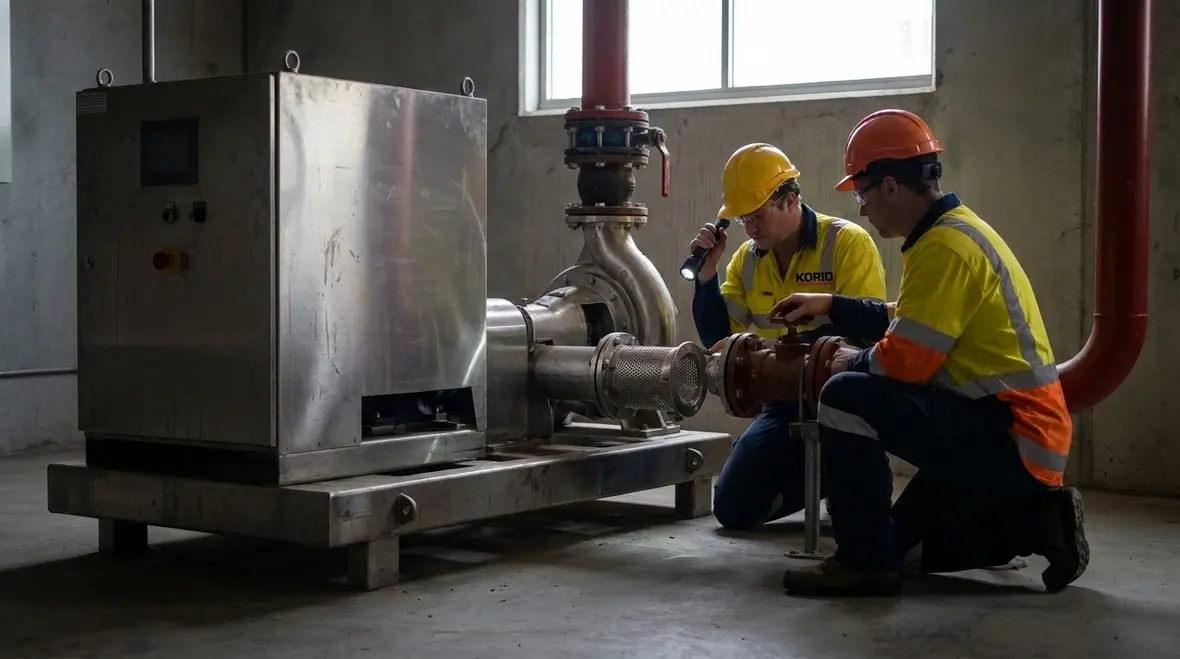 Fire pump flushing and acceptance test preparation under NFPA 20