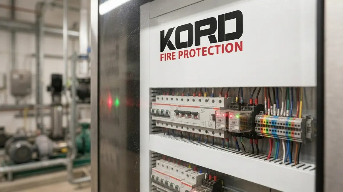 Fire pump controller enclosure and construction details in commercial facility