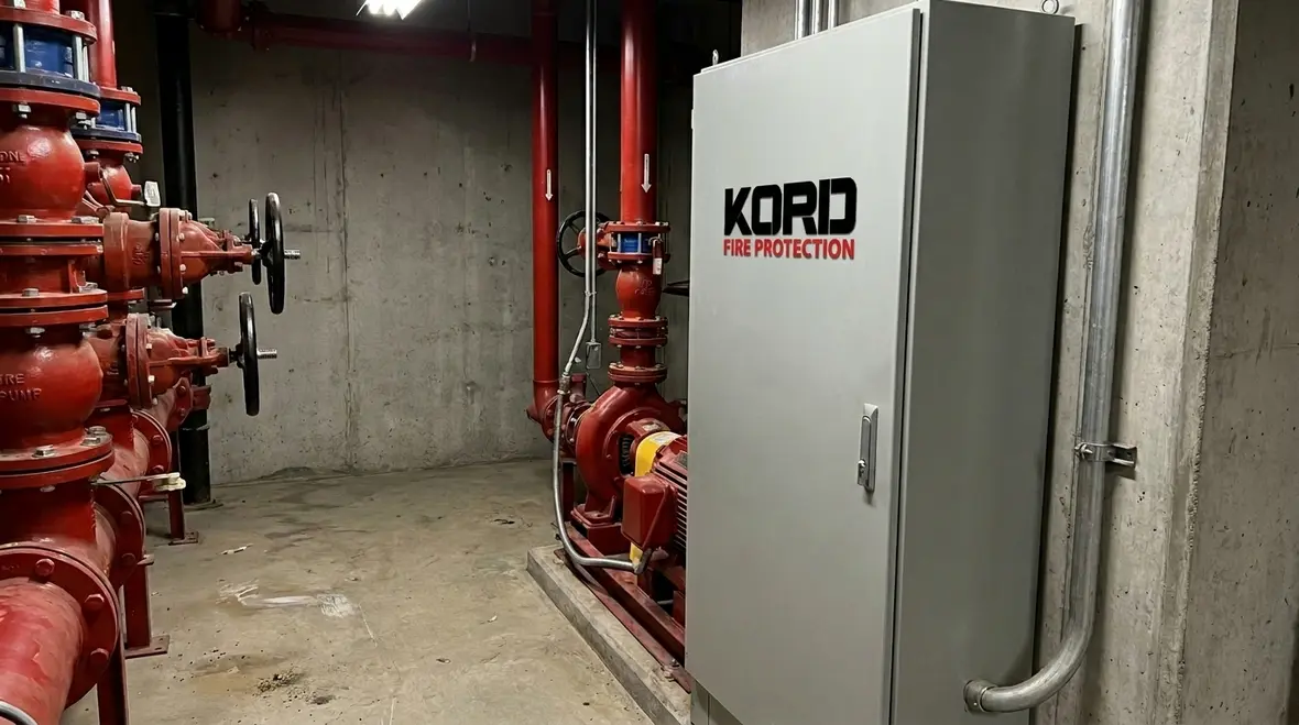 Fire pump controller location and starting requirements