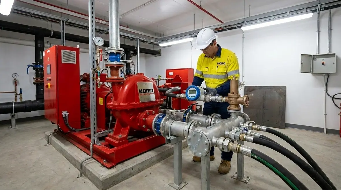 Fire pump flow meter and relief valve requirements