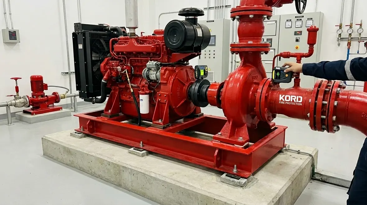 NFPA 20 fire pump foundation and alignment compliance hero image